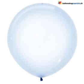 Kristall-Riesenballon 60 cm aus Naturkautschuk Blau